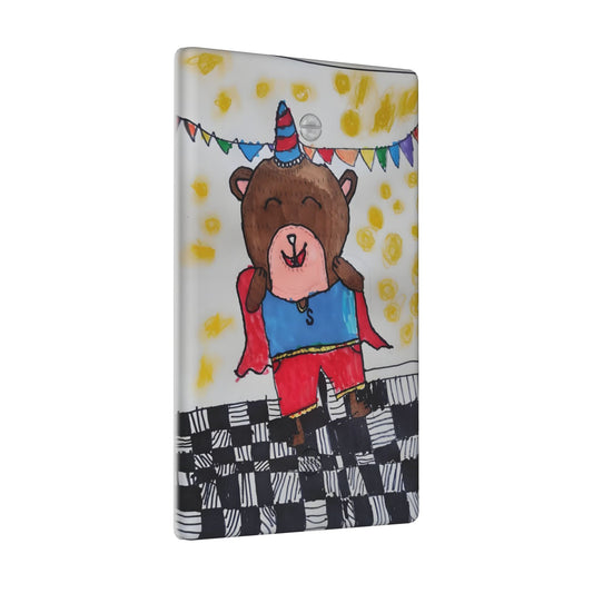 Product Description: Personalized Decor Switch Plate | Custom Kids' Art