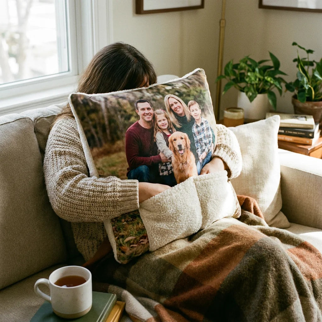 Custom Hand-Warming Plush Pillow - Cozy Winter Companion