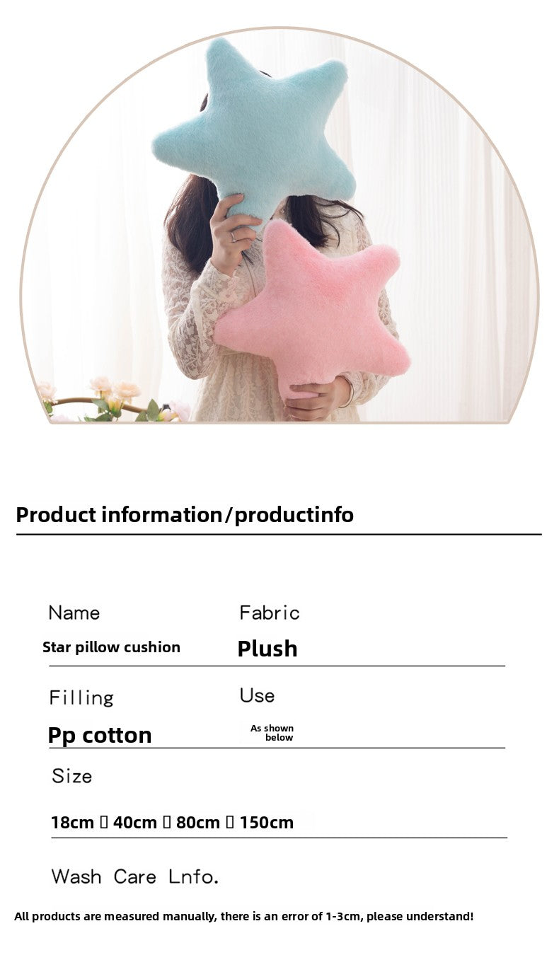 Star Pillow Ins Nordic Star Pillow Ultra Soft Cute Plush Sleeping Pillow Soft Girl Gift
