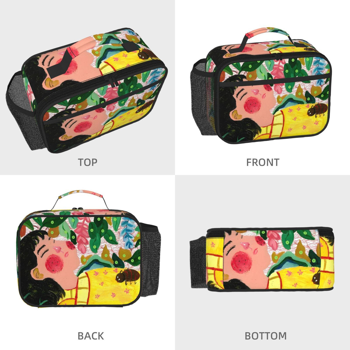 Custom Photo Bento Lunch Bag - Personalized Insulated Cooler Bag