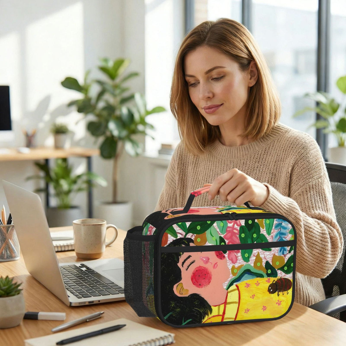 Custom Photo Bento Lunch Bag - Personalized Insulated Cooler Bag
