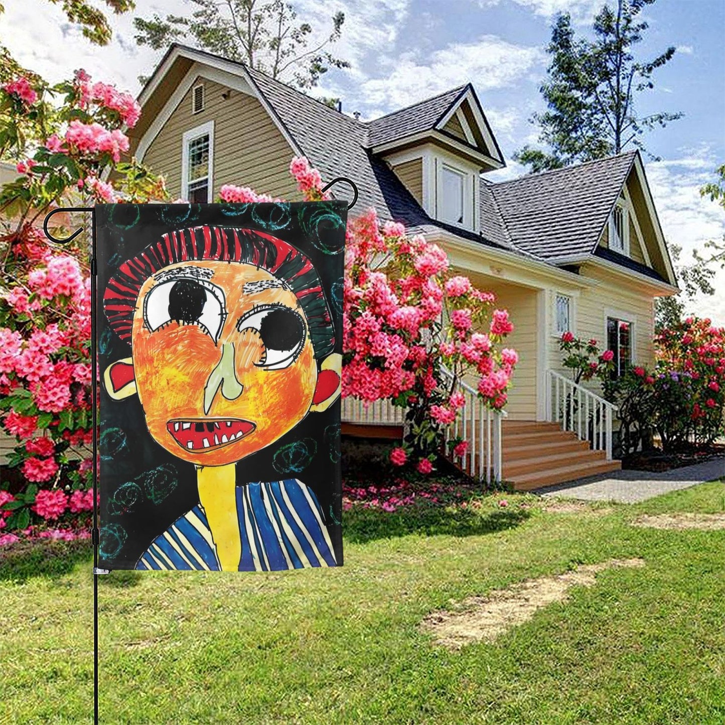 Custom Double-Sided Garden Flag - Personalized Welcome Home Flag
