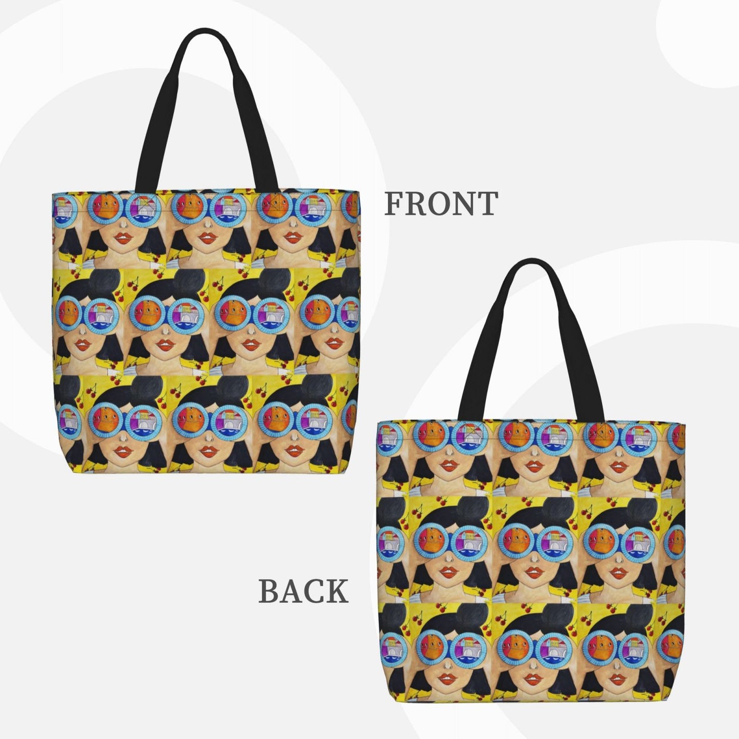 Personalized Family Photo Tote Bag - Custom Eco-Friendly Canvas Bag