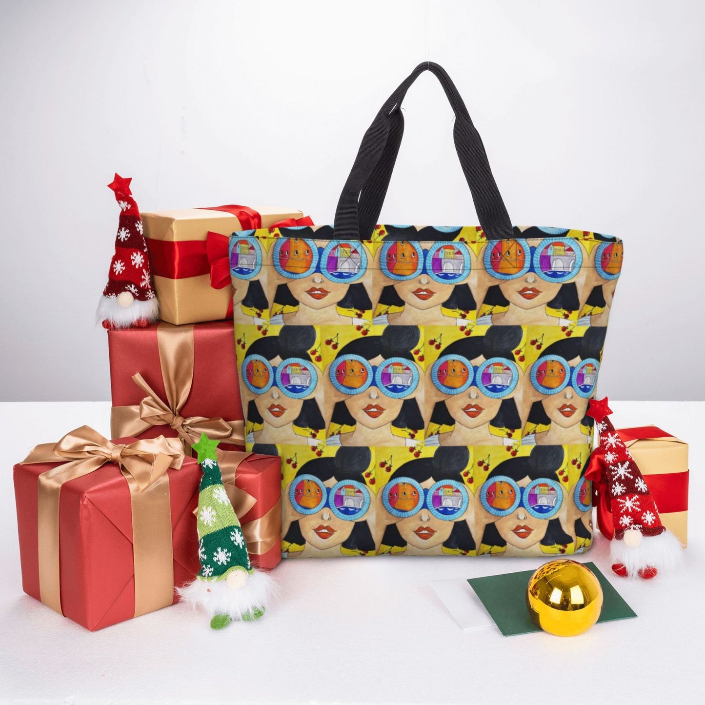 Personalized Family Photo Tote Bag - Custom Eco-Friendly Canvas Bag