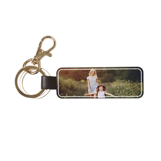 Custom Leather Photo Keychain