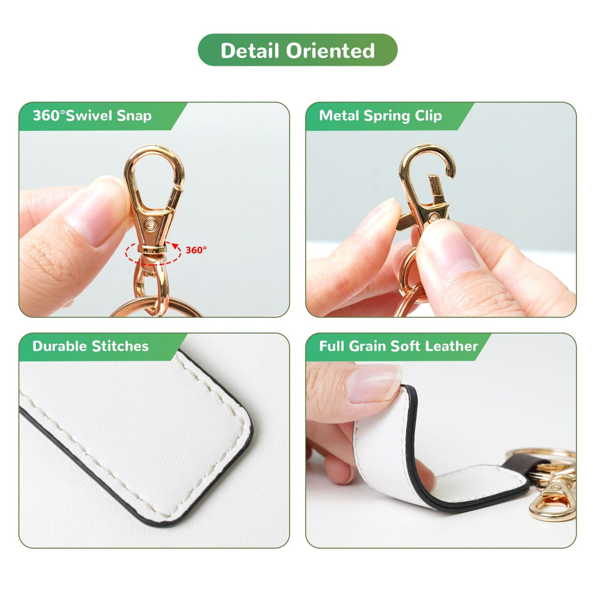 Custom Leather Photo Keychain