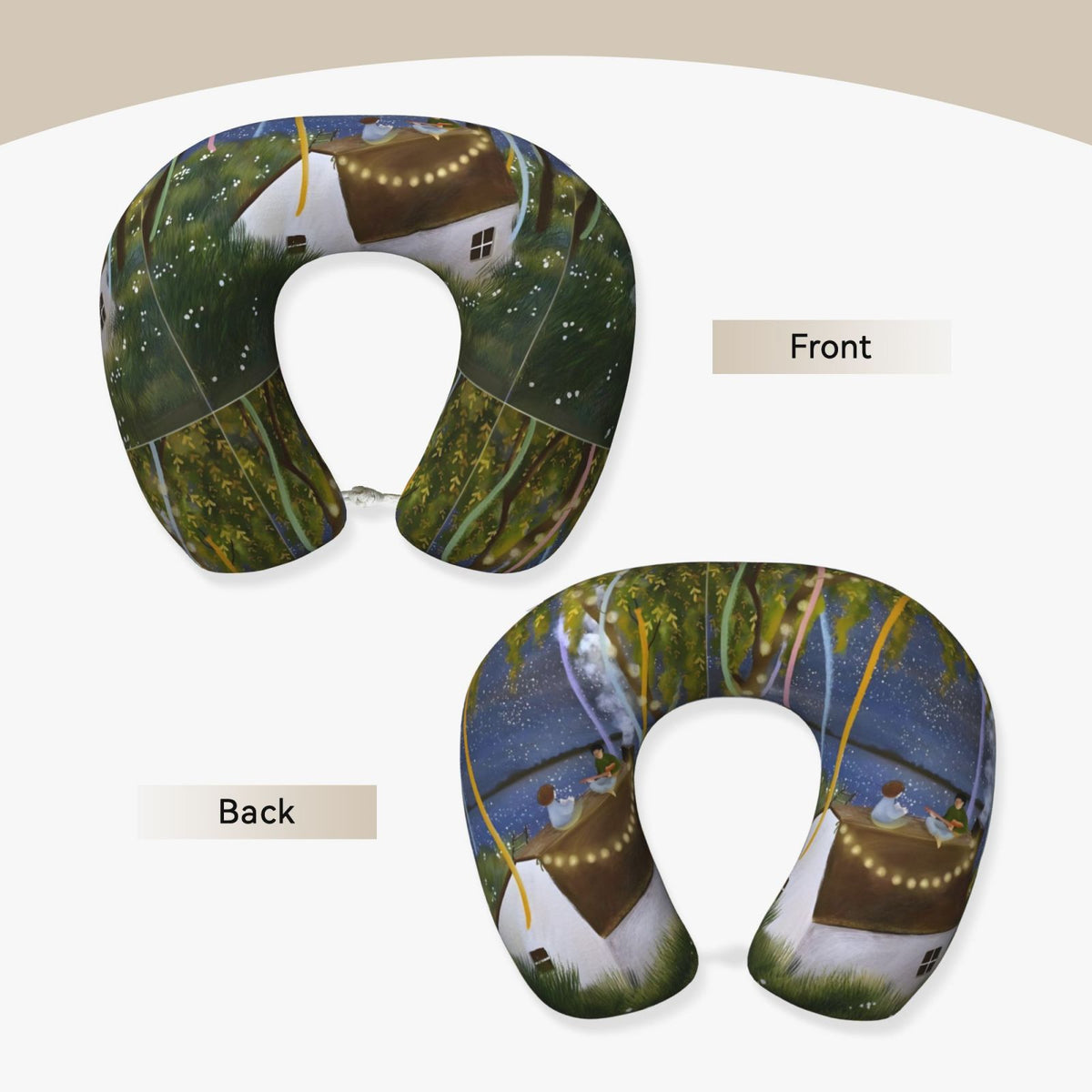Photo Print Personalized Customization Cozy Memories U-Shaped Travel Pillow·