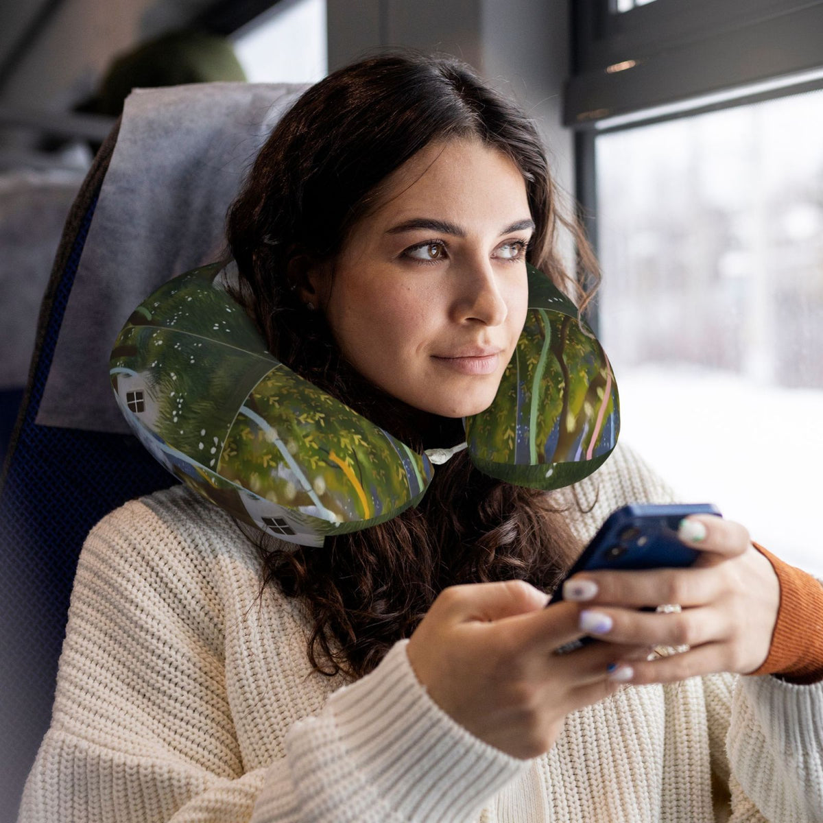 Photo Print Personalized Customization Cozy Memories U-Shaped Travel Pillow·