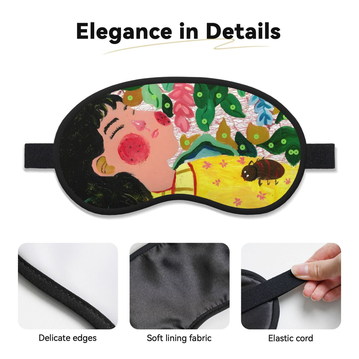 Sweet Dreams Custom Photo Travel Eye Mask
