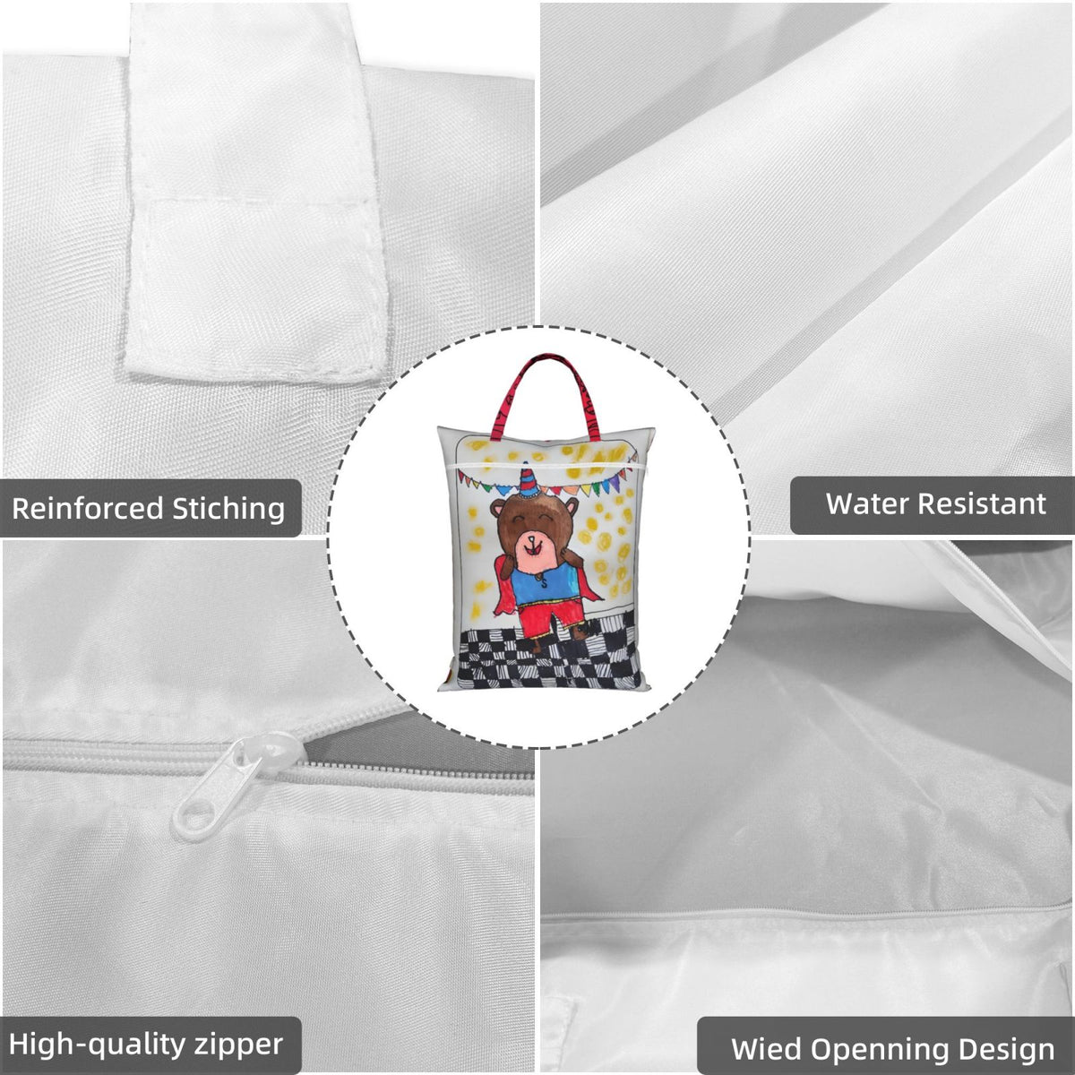 Custom Kids' Drawing Travel Laundry Bag