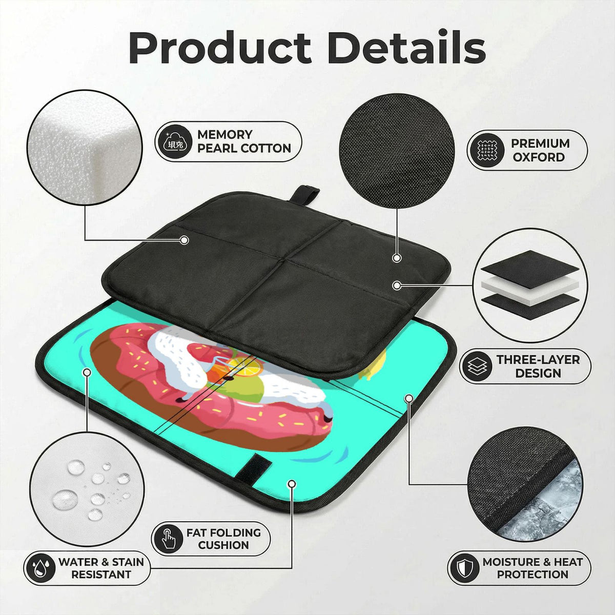 Healing Moments Folding Travel Seat Cushion