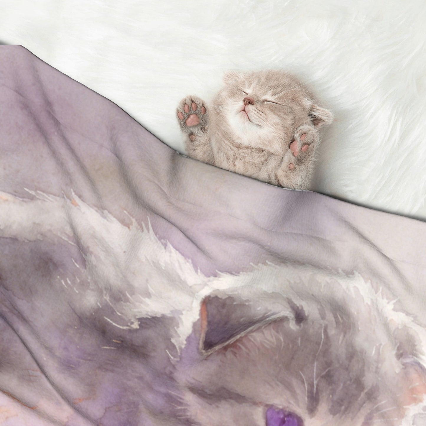 Custom Pet Plush Blanket with Personalized Design Service