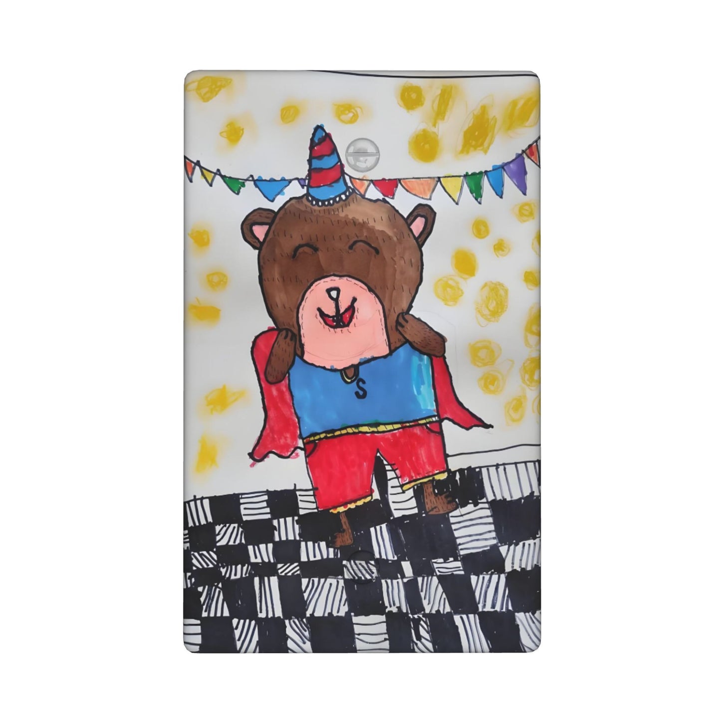 Product Description: Personalized Decor Switch Plate | Custom Kids' Art