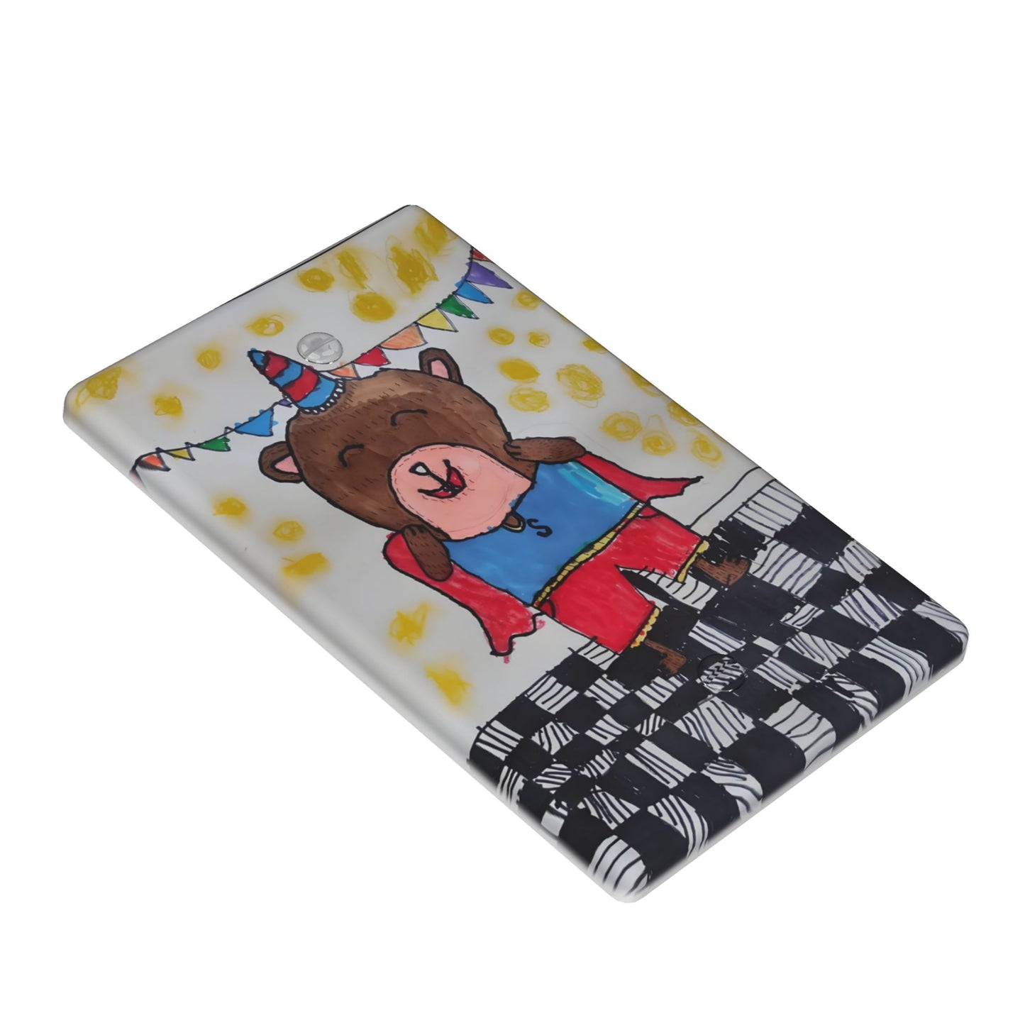 Product Description: Personalized Decor Switch Plate | Custom Kids' Art