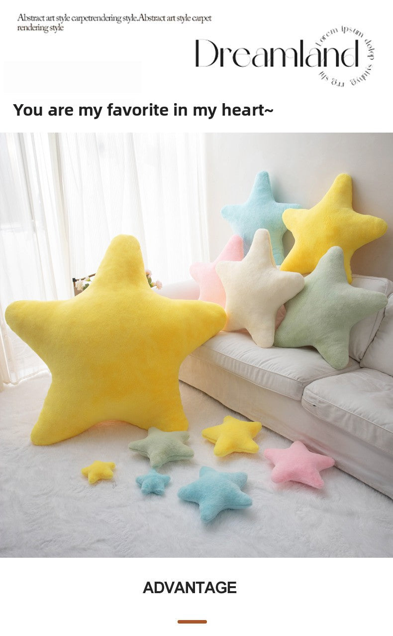 Star Pillow Ins Nordic Star Pillow Ultra Soft Cute Plush Sleeping Pillow Soft Girl Gift
