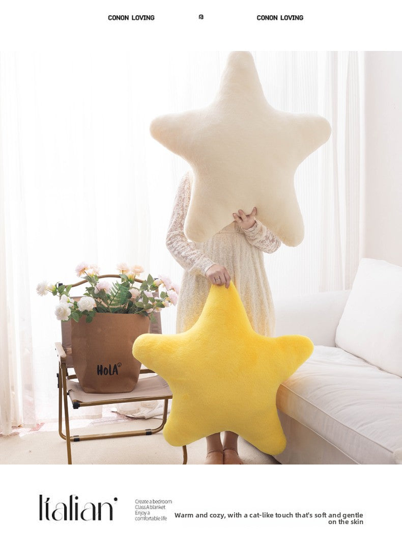 Star Pillow Ins Nordic Star Pillow Ultra Soft Cute Plush Sleeping Pillow Soft Girl Gift