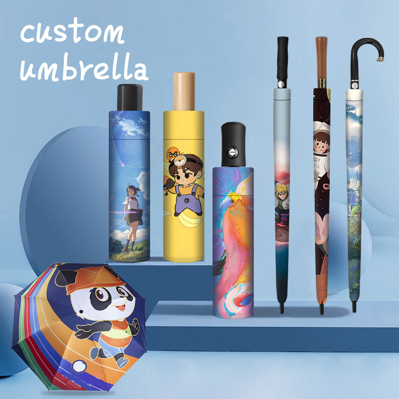 Custom Photo Umbrella - Personalized Family & Pet Gift