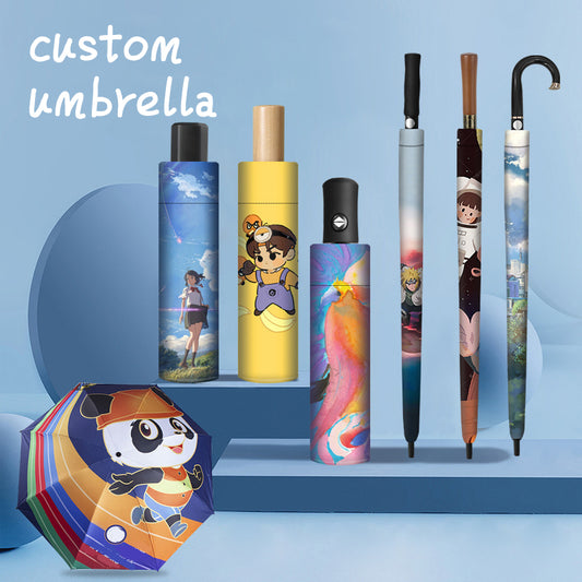 Custom Photo Umbrella - Personalized Family & Pet Gift