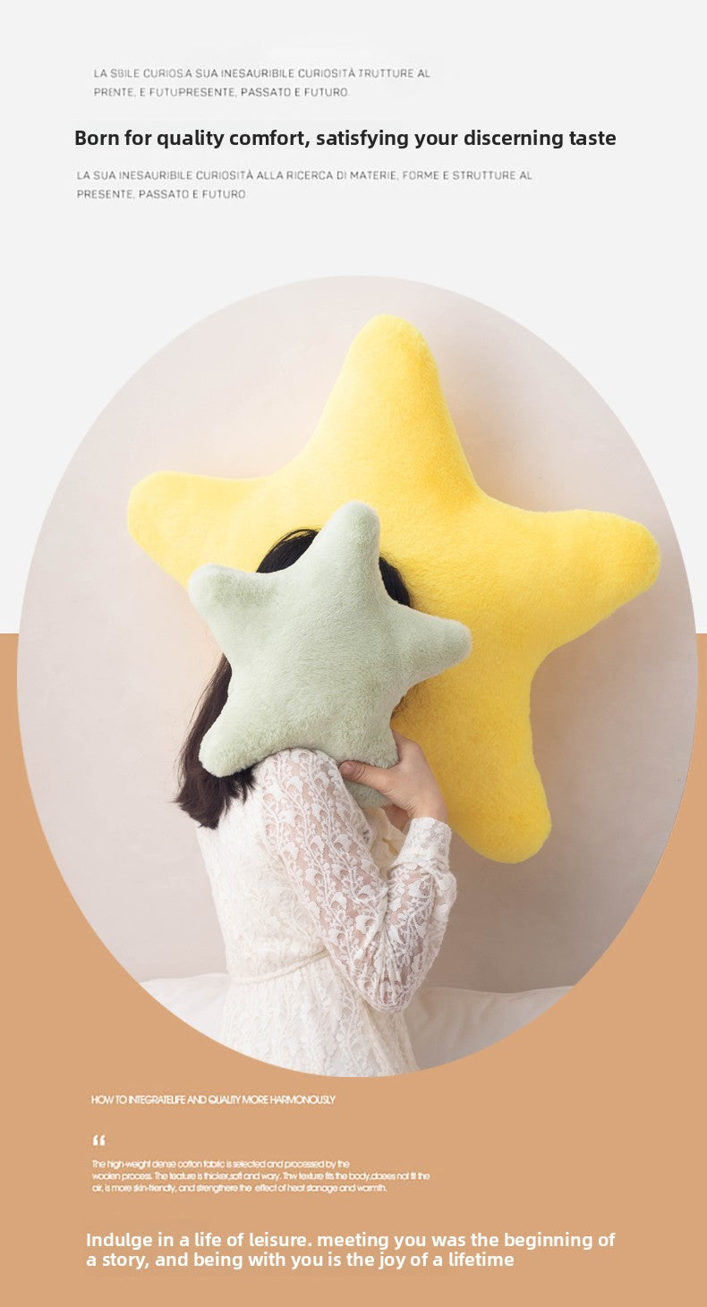 Star Pillow Ins Nordic Star Pillow Ultra Soft Cute Plush Sleeping Pillow Soft Girl Gift