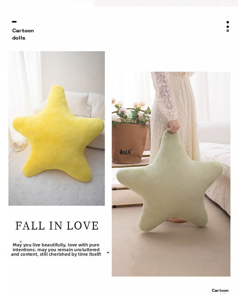 Star Pillow Ins Nordic Star Pillow Ultra Soft Cute Plush Sleeping Pillow Soft Girl Gift